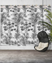 Load image into Gallery viewer, Kerala Palms Mural • Black &amp; White • Panels
