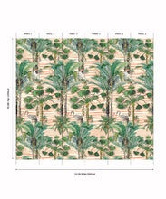 Load image into Gallery viewer, Kerala Palms Mural - Aged With Grace Collection by Bethany Linz - Colourway: Pink - Panels