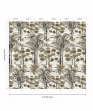 Load image into Gallery viewer, Kerala Palms Mural - Aged With Grace Collection by Bethany Linz - Colourway: Sepia - Panels