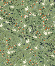 Load image into Gallery viewer, Bespoke Cranes Wallpaper • Green • Swatch