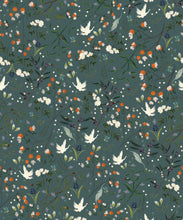 Load image into Gallery viewer, Bespoke Cranes Wallpaper • Teal • Swatch
