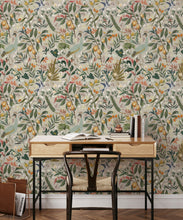 Load image into Gallery viewer, Balearic Cranes Wallpaper • Fog • Insitu