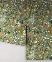 Load image into Gallery viewer, Balearic Cranes Wallpaper • Sage • Rolls