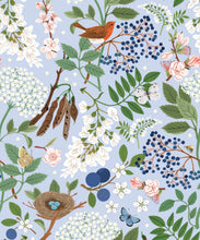 Load image into Gallery viewer, Flowering Trees Wallpaper • Duck Egg • Swatch