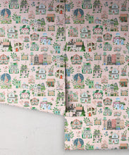 Load image into Gallery viewer, Around The World Wallpaper • Blush • Rolls