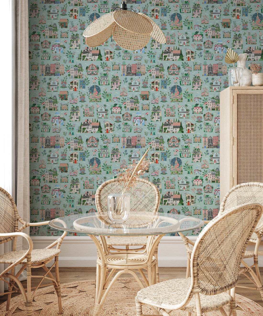 Around The World Wallpaper • Mint • Insitu
