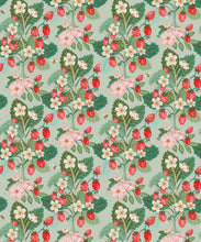 Load image into Gallery viewer, Strawberries Wallpaper • Mint • Swatch