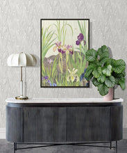 Load image into Gallery viewer, Antique Straight Wallpaper • Floral Wallpaper • Beige • Insitu