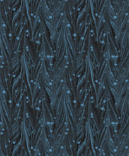 Load image into Gallery viewer, Antique Straight Wallpaper • Floral Wallpaper • Charcoal • Swatch
