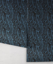 Load image into Gallery viewer, Antique Straight Wallpaper • Floral Wallpaper • Charcoal • Rolls