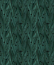 Load image into Gallery viewer, Antique Straight Wallpaper • Floral Wallpaper • Forest • Swatch