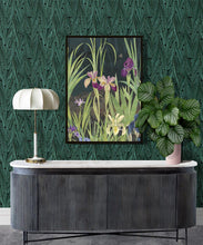 Load image into Gallery viewer, Antique Straight Wallpaper • Floral Wallpaper • Forest • Insitu
