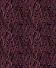 Load image into Gallery viewer, Antique Straight Wallpaper • Floral Wallpaper • Garnet • Insitu