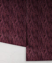 Load image into Gallery viewer, Antique Straight Wallpaper • Floral Wallpaper • Garnet • Rolls