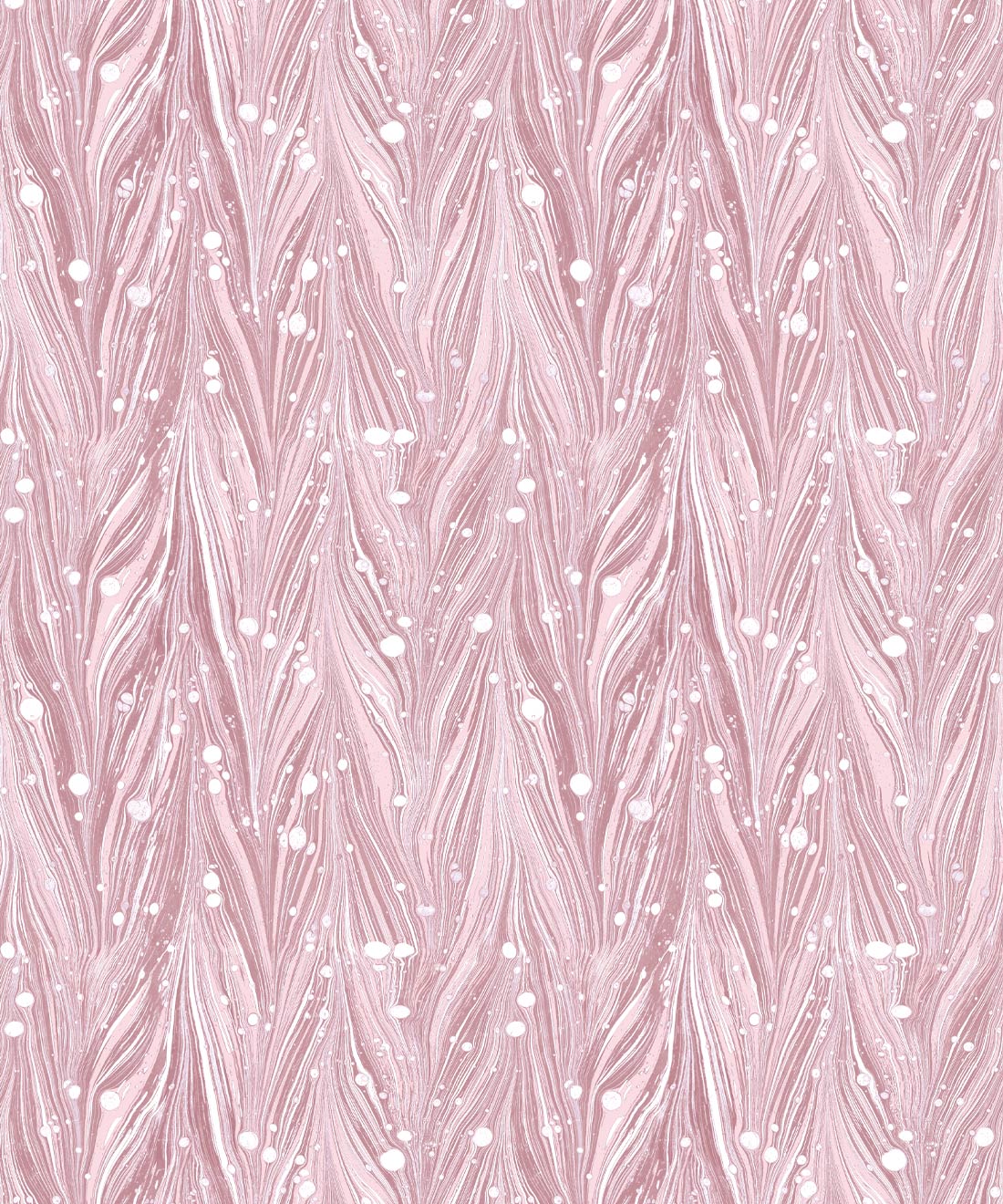Antique Straight Wallpaper • Floral Wallpaper • Pink • Swatch