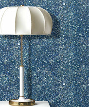 Load image into Gallery viewer, Marble Confetti Wallpaper • Marble Wallpaper • Blue • Insitu