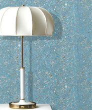Load image into Gallery viewer, Marble Confetti Wallpaper • Marble Wallpaper • French Blue • Insitu