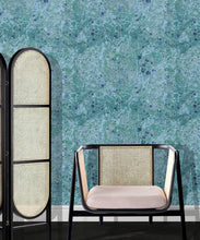 Load image into Gallery viewer, Rock Marbling Wallpaper • Marble Wallpaper • Blue • Insitu