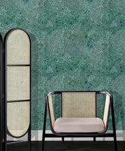Load image into Gallery viewer, Rock Marbling Wallpaper • Marble Wallpaper • Green • Insitu