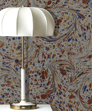 Load image into Gallery viewer, Marble Swirls Wallpaper • Marble Wallpaper • Chocolate • Insitu