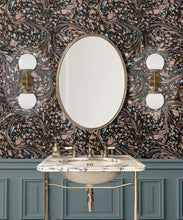 Load image into Gallery viewer, Marble Swirls Wallpaper • Marble Wallpaper • Orange • Insitu
