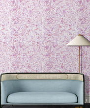 Load image into Gallery viewer, Marble Swirls Wallpaper • Marble Wallpaper • Pink • Insitu