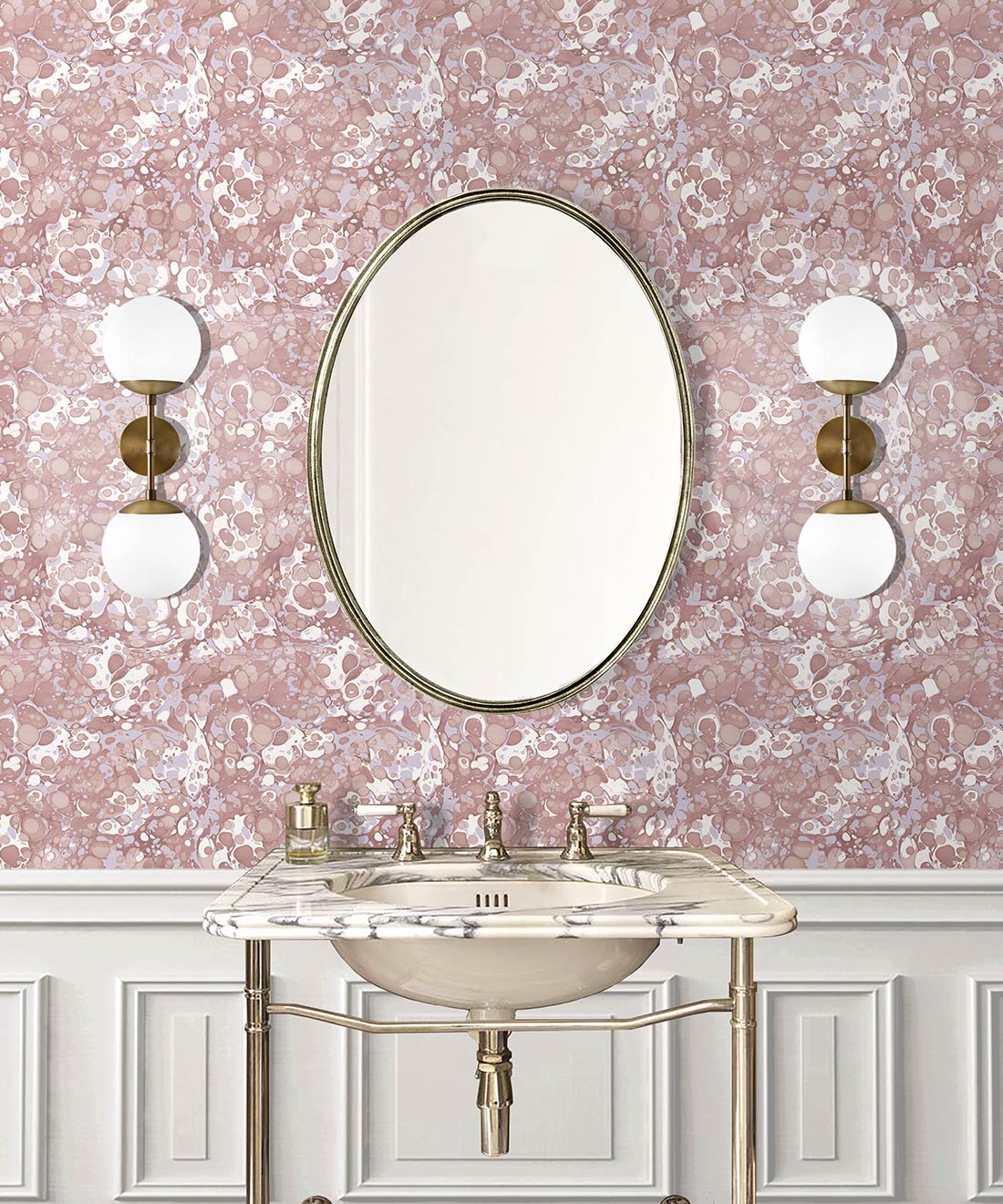 Pebbles Wallpaper • Marble Wallpaper • Charcoal • Insitu
