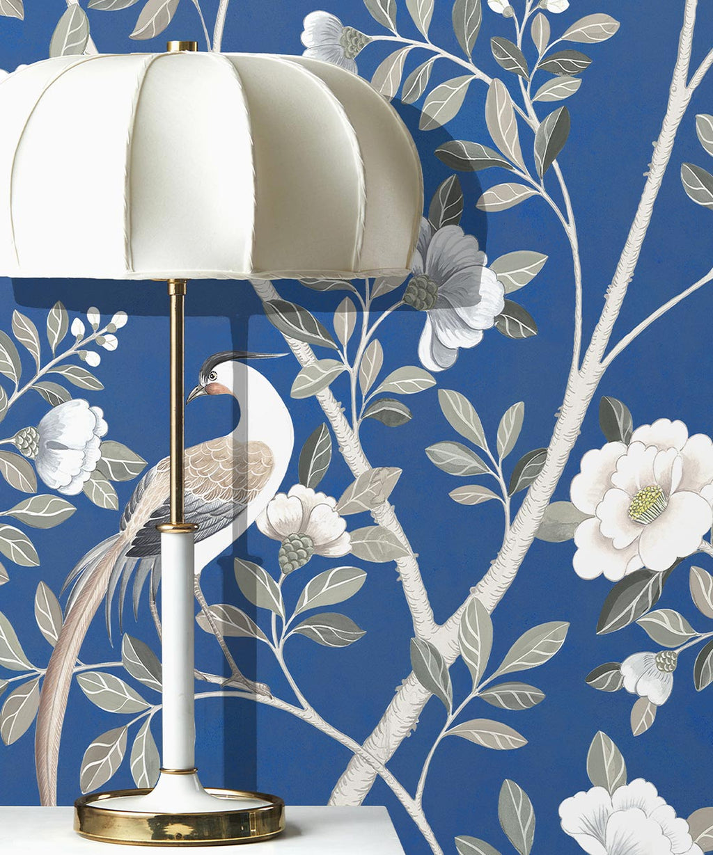 Spring Landscape Mural • Cobalt • Insitu