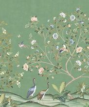 Load image into Gallery viewer, Spring Landscape Wallpaper • Green • Swatch