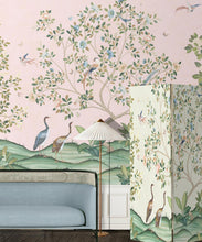 Load image into Gallery viewer, Spring Landscape Mural • Pink • Insitu