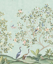 Load image into Gallery viewer, Spring Landscape Wallpaper • Seaspray • Swatch