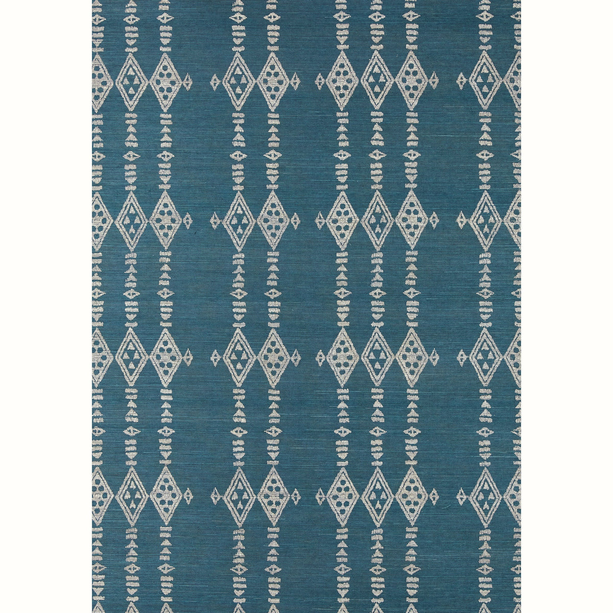 Berber Grasscloth Wallpaper by Peter Dunham - Sky/Indigo