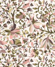Load image into Gallery viewer, Botanique Type II Vinyl Wallpaper - Colourway: Blush - Swatch - Commercial Wallcoverings