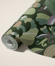 Load image into Gallery viewer, Botanique Type II Vinyl Wallpaper - Colourway: Forest - Roll - Commercial Wallcoverings