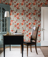 Load image into Gallery viewer, Bouquet Wallpaper • Pistachio • Insitu • Home Office • Meg Made TV