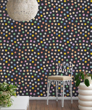 Load image into Gallery viewer, Happy Confetti Wallpaper • Black • Insitu