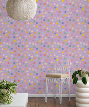 Load image into Gallery viewer, Happy Confetti Wallpaper • Lavender • Insitu