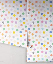 Load image into Gallery viewer, Happy Confetti Wallpaper • White • Rolls