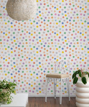 Load image into Gallery viewer, Happy Confetti Wallpaper • White • Insitu