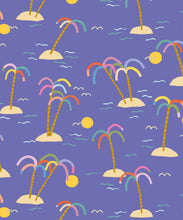 Load image into Gallery viewer, Happy Like A Holiday Wallpaper • Bay Blue • Swatch