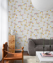 Load image into Gallery viewer, Happy Like A Holiday Wallpaper • Ivory • Insitu