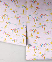 Load image into Gallery viewer, Happy Like A Holiday Wallpaper • Pink • Rolls