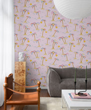 Load image into Gallery viewer, Happy Like A Holiday Wallpaper • Pink • Insitu