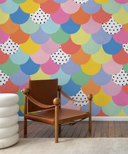 Load image into Gallery viewer, Happy Scales Mural • Bright Spot • Insitu