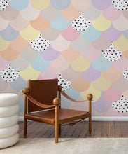 Load image into Gallery viewer, Happy Scales Mural • Pastel Spot • Insitu