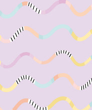 Load image into Gallery viewer, Happy Waves Wallpaper • Lilac • Swatch