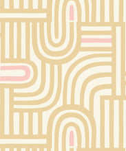 Load image into Gallery viewer, Maze Time Wallpaper • Cream • Swatch