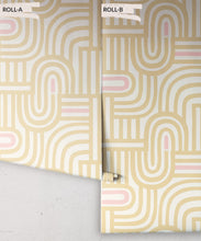 Load image into Gallery viewer, Maze Time Wallpaper • Cream • Rolls