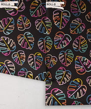Load image into Gallery viewer, Monstera Love Mural • Black • Panels
