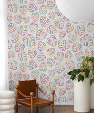 Load image into Gallery viewer, Monstera Love Mural • White • Insitu